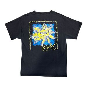 Vintage Hard Rock Cafe Eric Clapton St. Louis T-Shirt Black Medium, Yellow Sun